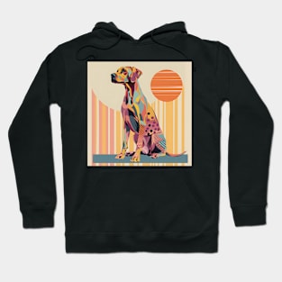 Rhodesian Ridgeback in 70's Hoodie